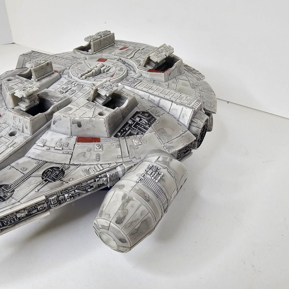 Star Wars Millennium Falcon Spaceship Toy Corellian Freighter Vehicle Gray - Picture 9 of 11